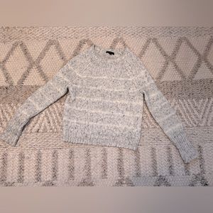 Jcrew | Grey Striped Sweater | Small